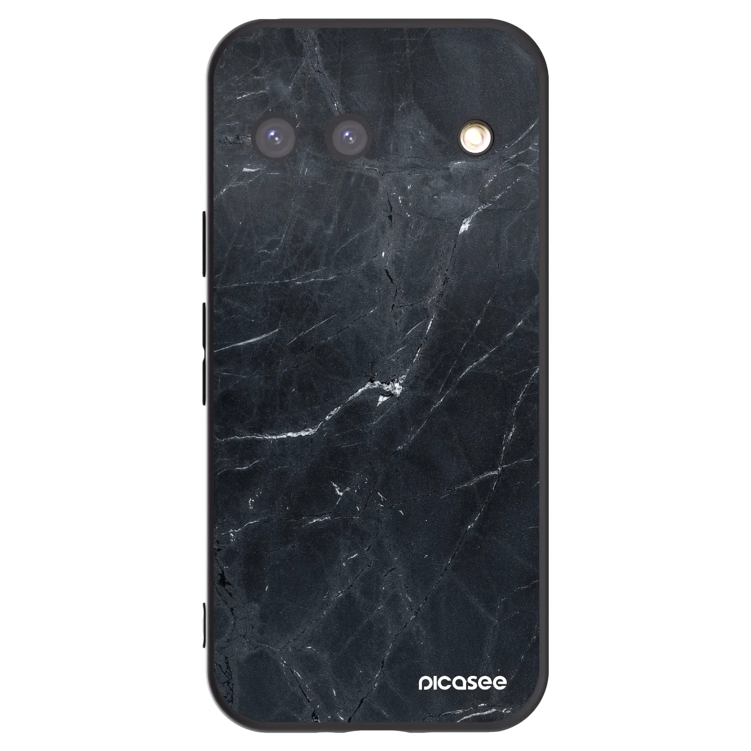 Picasee Μαύρη θήκη σιλικόνης για Google Pixel 9 - Black marble