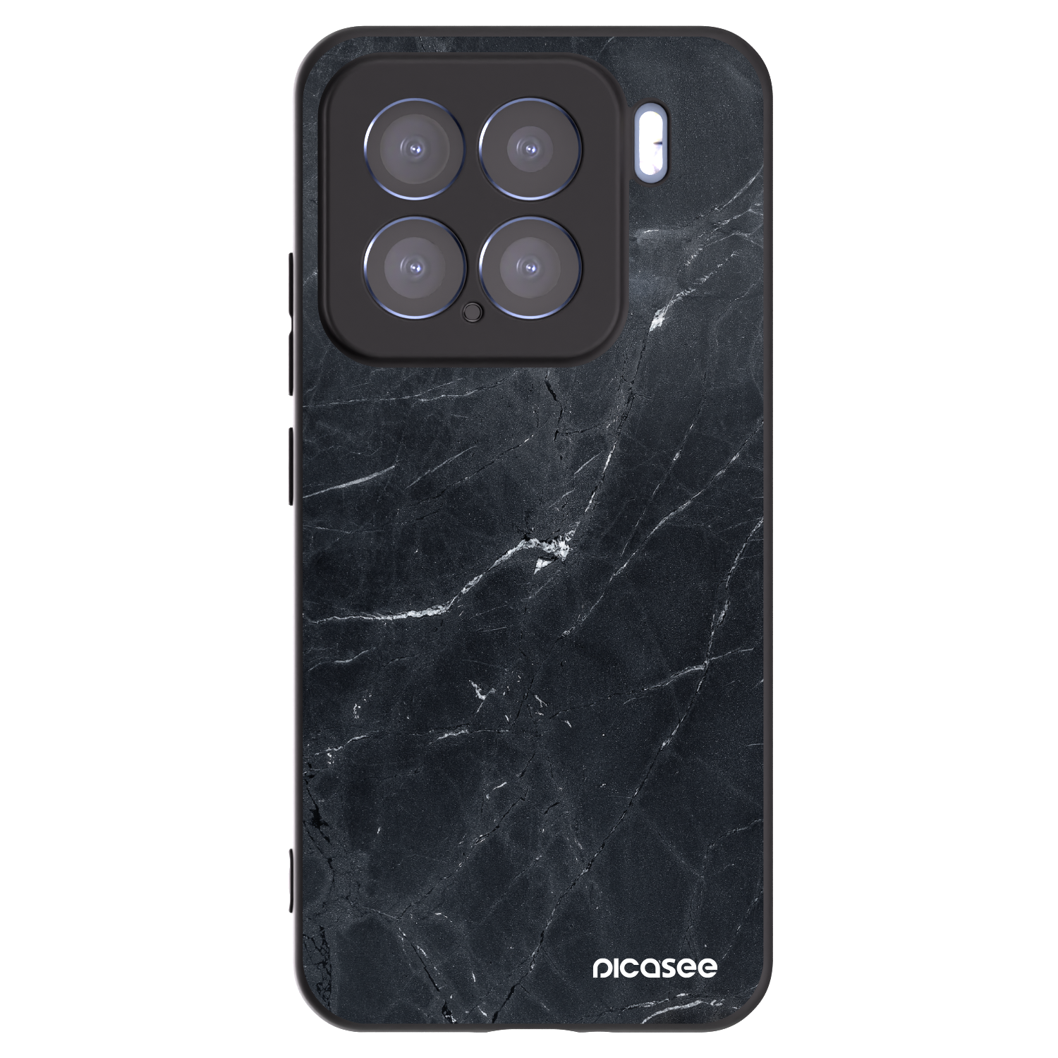 Picasee Μαύρη θήκη σιλικόνης για Xiaomi 15 - Black marble