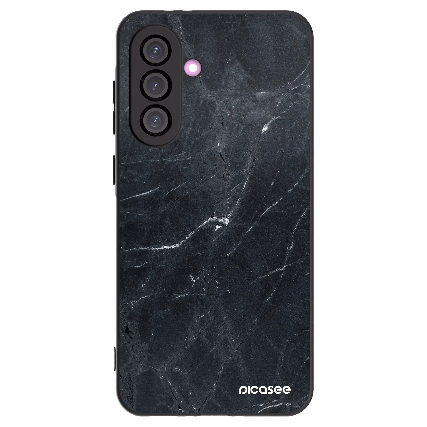 Picasee Μαύρη θήκη σιλικόνης για Samsung Galaxy A56 5G A566B - Black marble