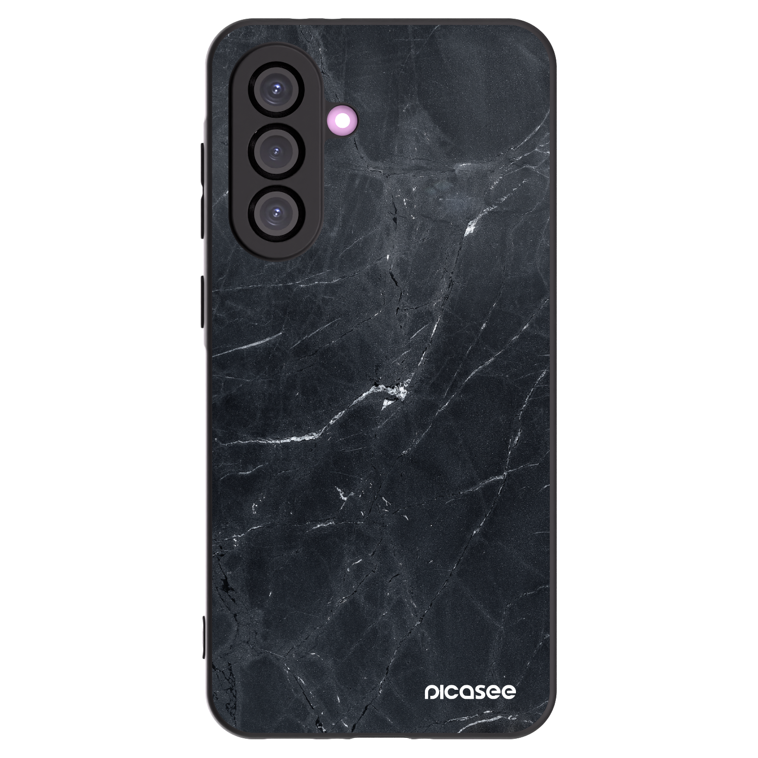 Picasee Μαύρη θήκη σιλικόνης για Samsung Galaxy A36 5G - Black marble
