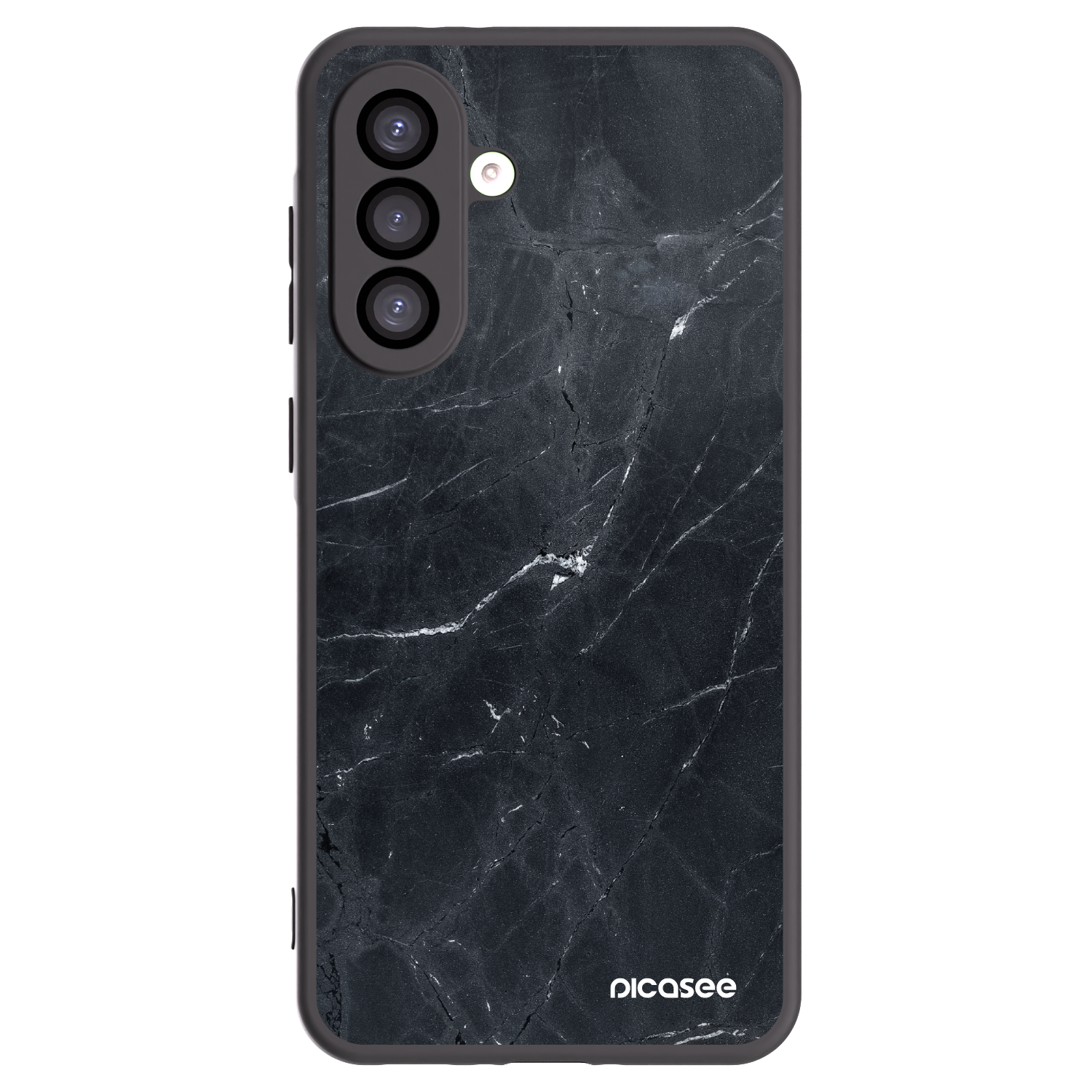 Picasee Μαύρη θήκη σιλικόνης για Samsung Galaxy A26 5G A266B - Black marble
