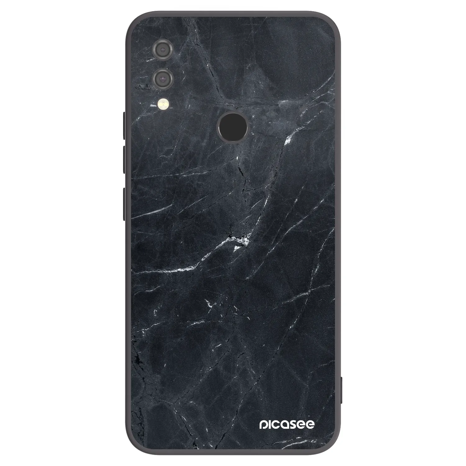 Picasee Μαύρη θήκη σιλικόνης για Xiaomi Redmi Note 7 - Black marble