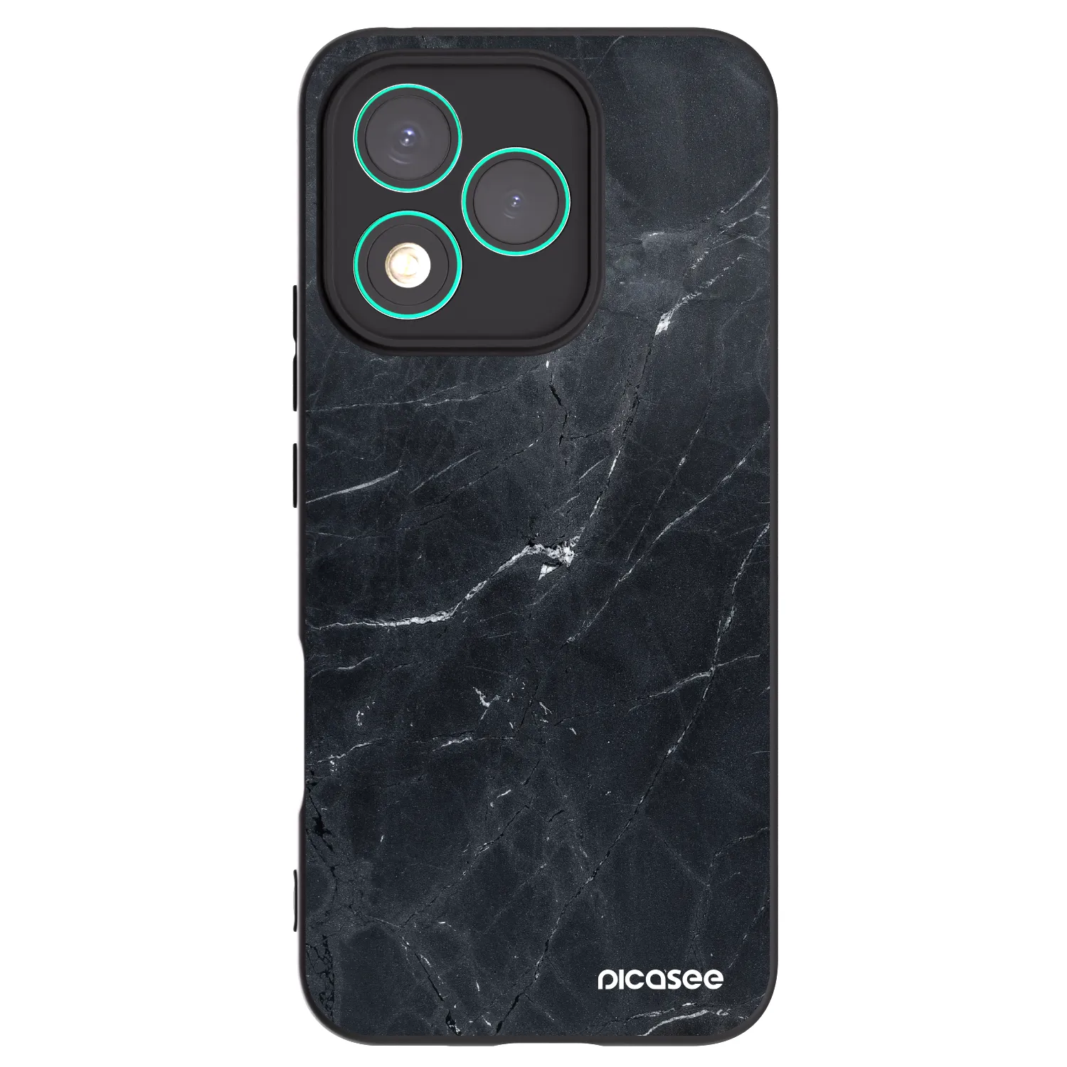 Picasee Μαύρη θήκη σιλικόνης για Honor 400 Lite 5G - Black marble