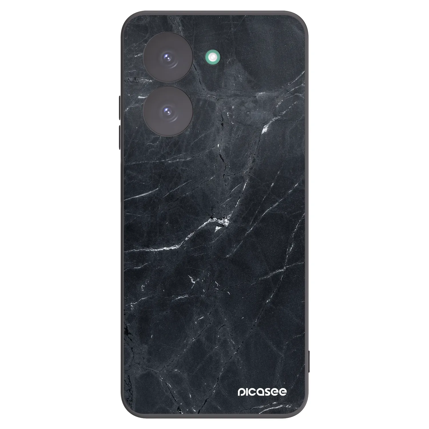 Picasee Μαύρη θήκη σιλικόνης για Xiaomi Redmi A5 - Black marble