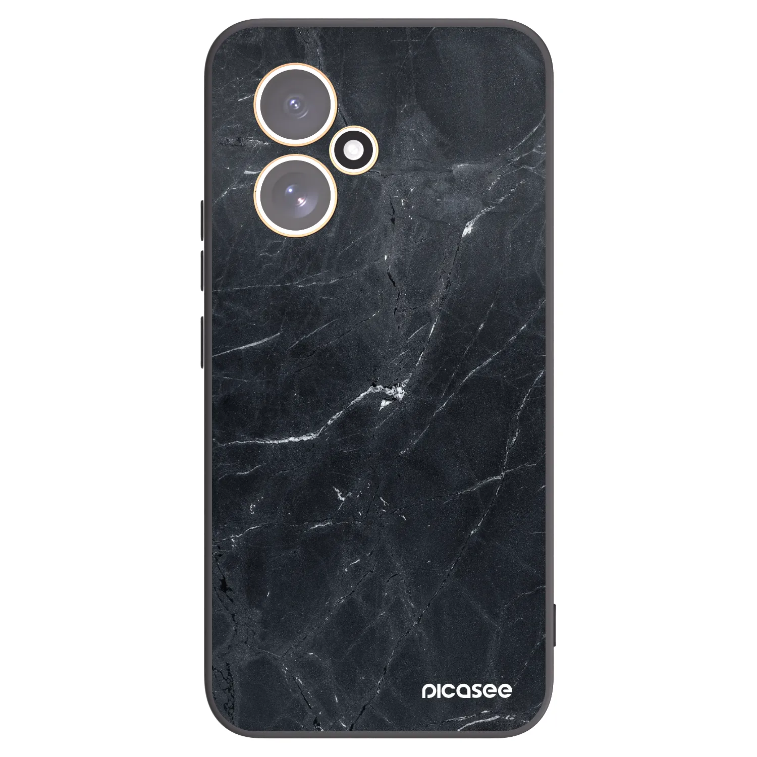 Picasee Μαύρη θήκη σιλικόνης για Honor 400 5G - Black marble