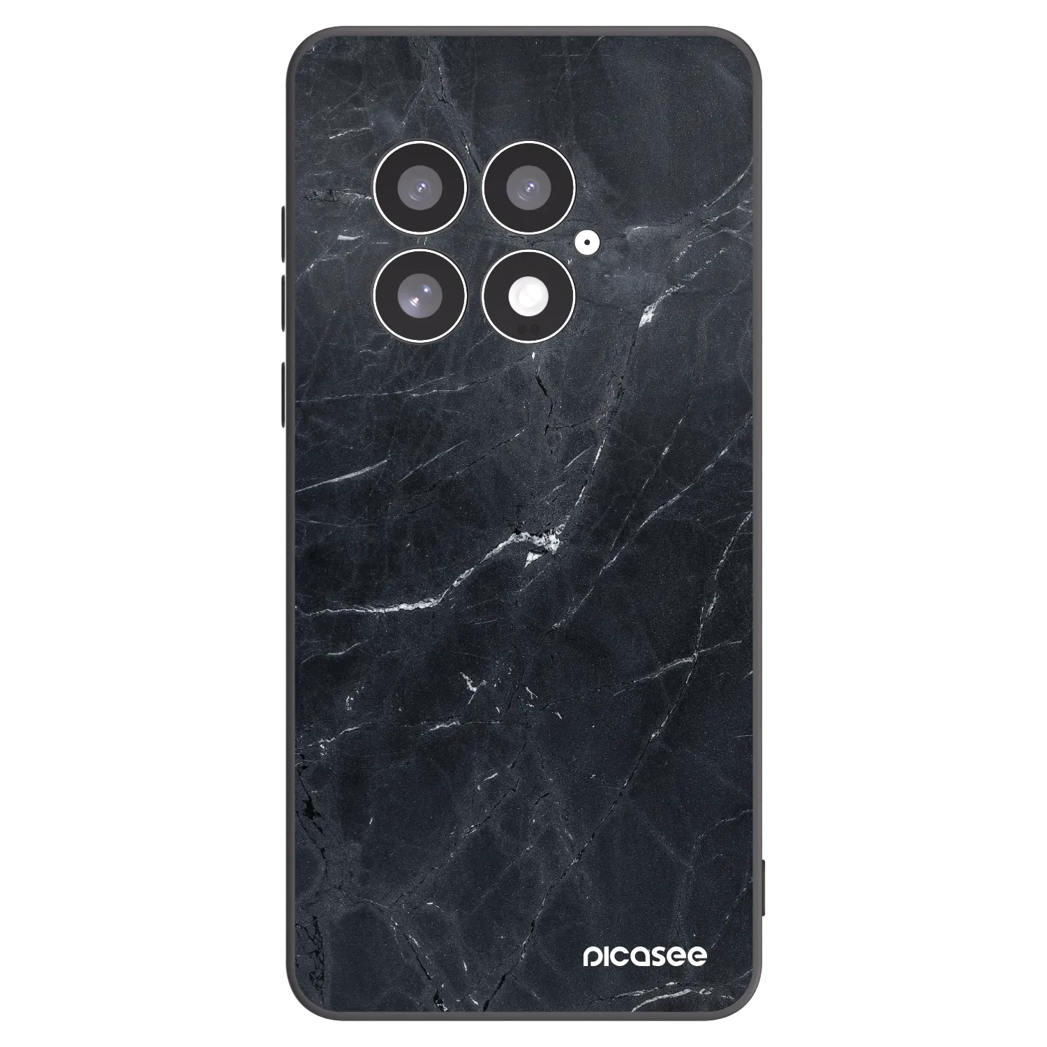 Picasee Μαύρη θήκη σιλικόνης για OnePlus 13 5G - Black marble