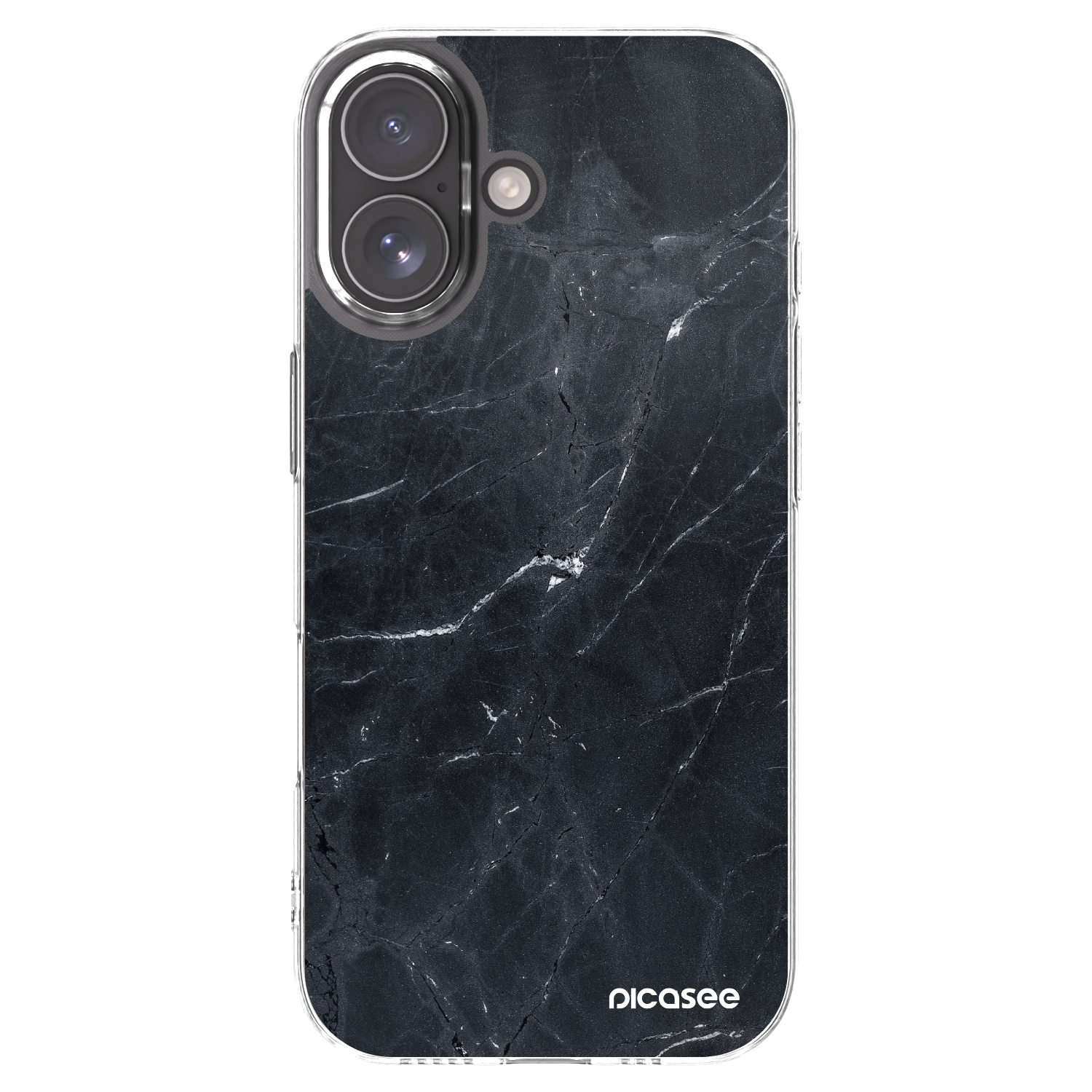 Picasee διαφανής θήκη σιλικόνης Apple iPhone 17 - Black marble