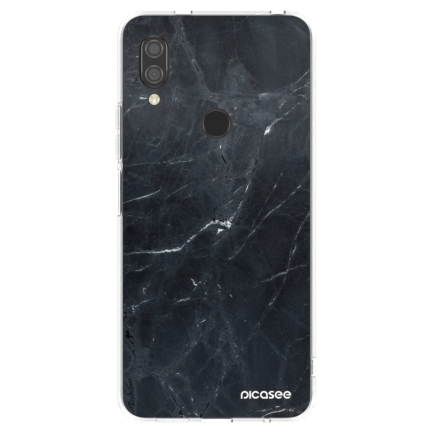 Picasee διαφανής θήκη σιλικόνης Xiaomi Redmi 7 - Black marble
