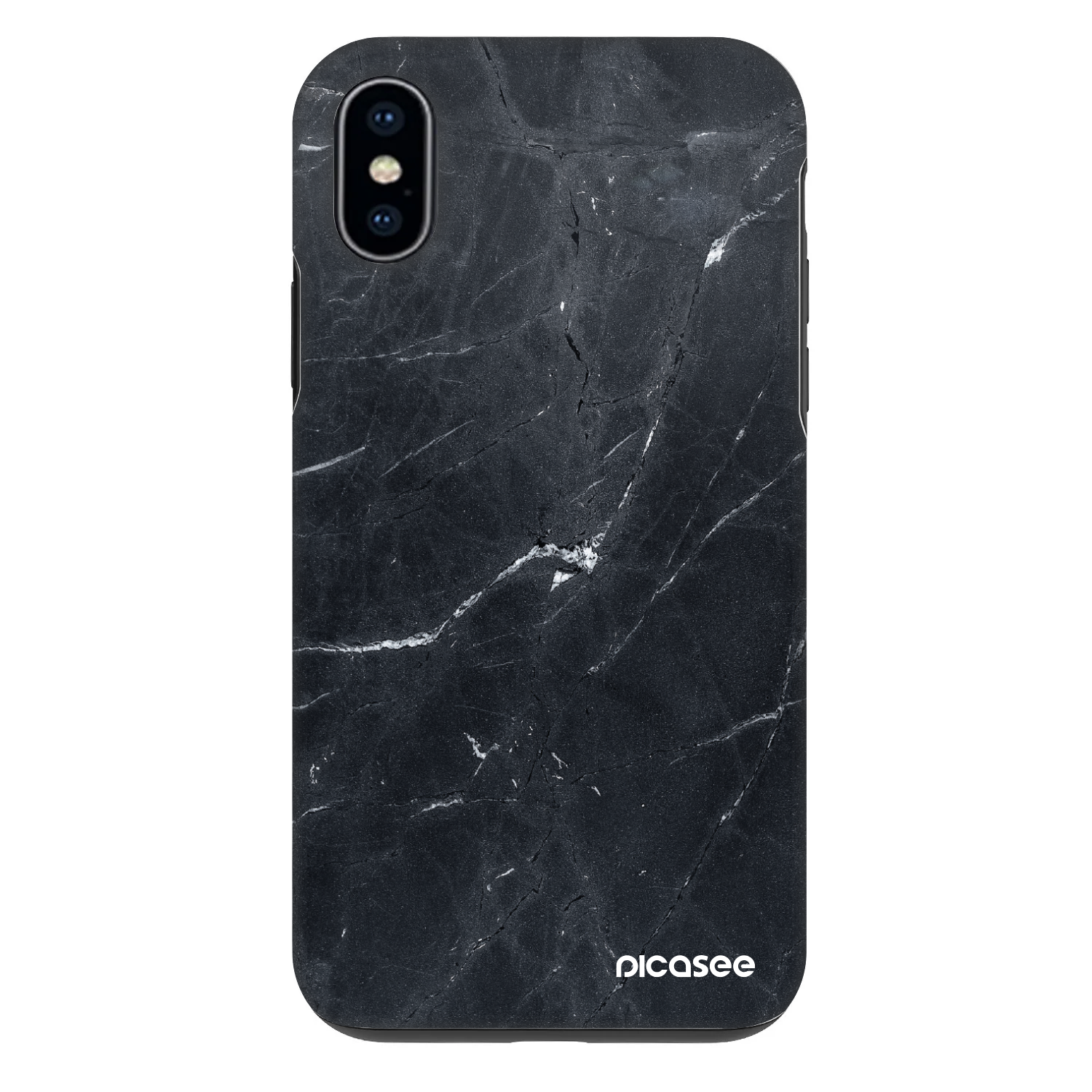 Picasee Fashion Case για Apple iPhone X/XS - Black marble