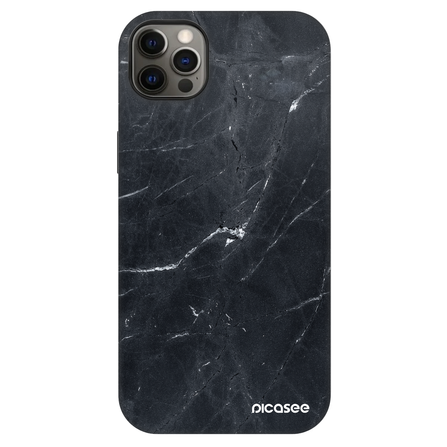 Picasee Fashion Case MagSafe για Apple iPhone 12 Pro Max - Black marble
