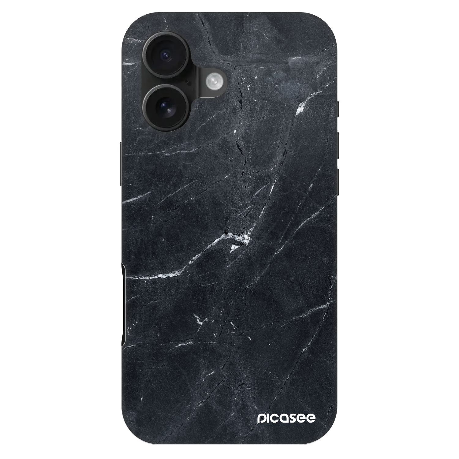 Picasee Fashion Case MagSafe για Apple iPhone 16 - Black marble