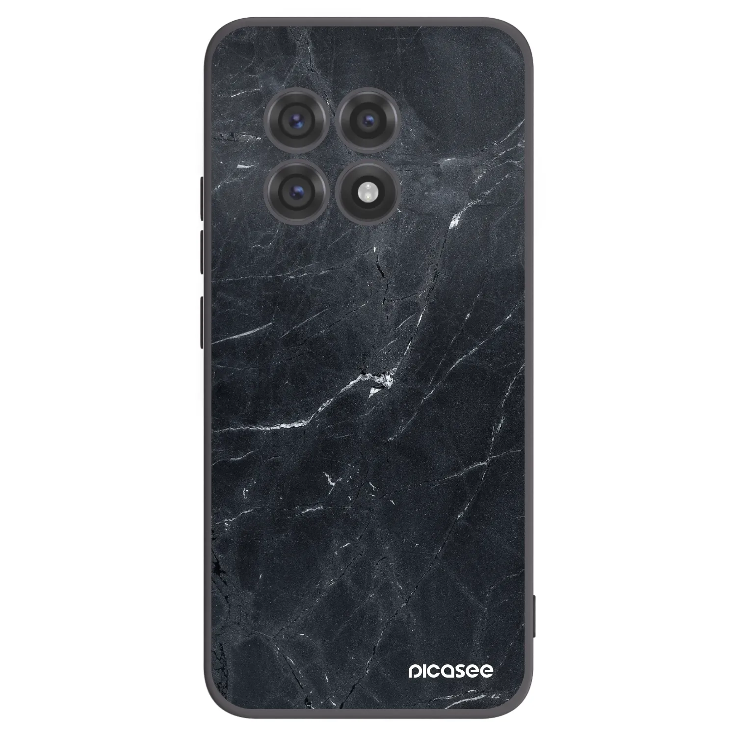 Picasee Μαύρη θήκη σιλικόνης για OnePlus 13R 5G - Black marble