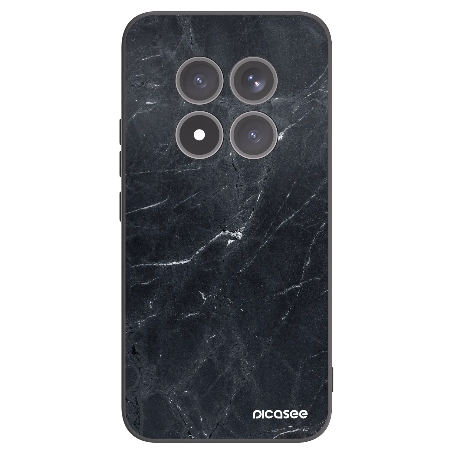 Picasee Μαύρη θήκη σιλικόνης για Xiaomi Redmi Note 15 Pro+ - Black marble