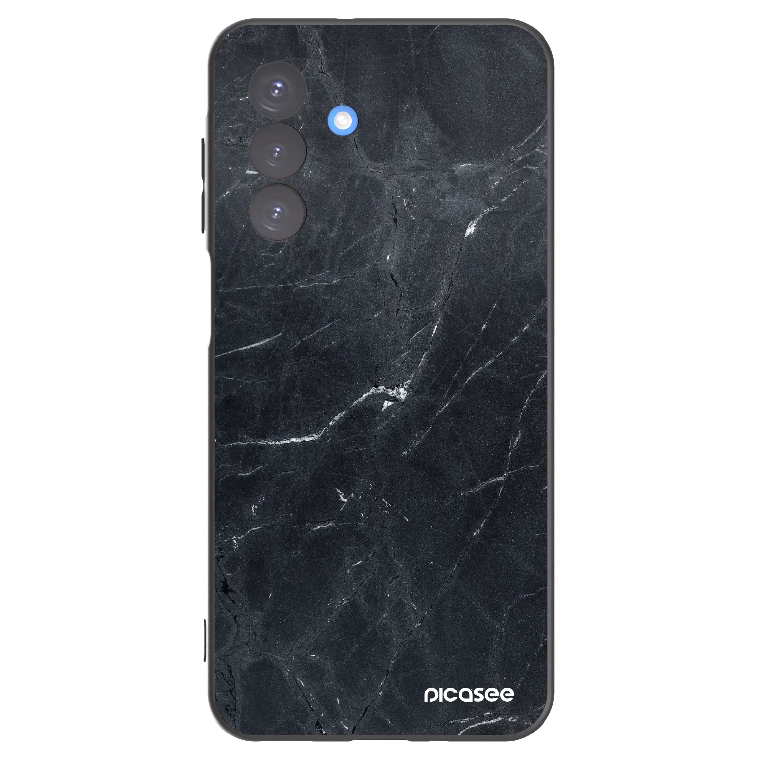 Picasee Μαύρη θήκη σιλικόνης για Samsung Galaxy A17 5G - Black marble