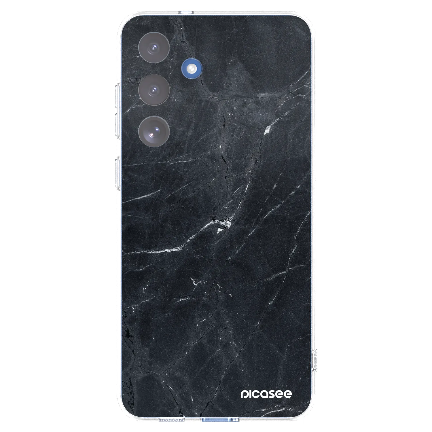 Picasee διαφανής θήκη σιλικόνης Samsung Galaxy S25 FE 5G - Black marble