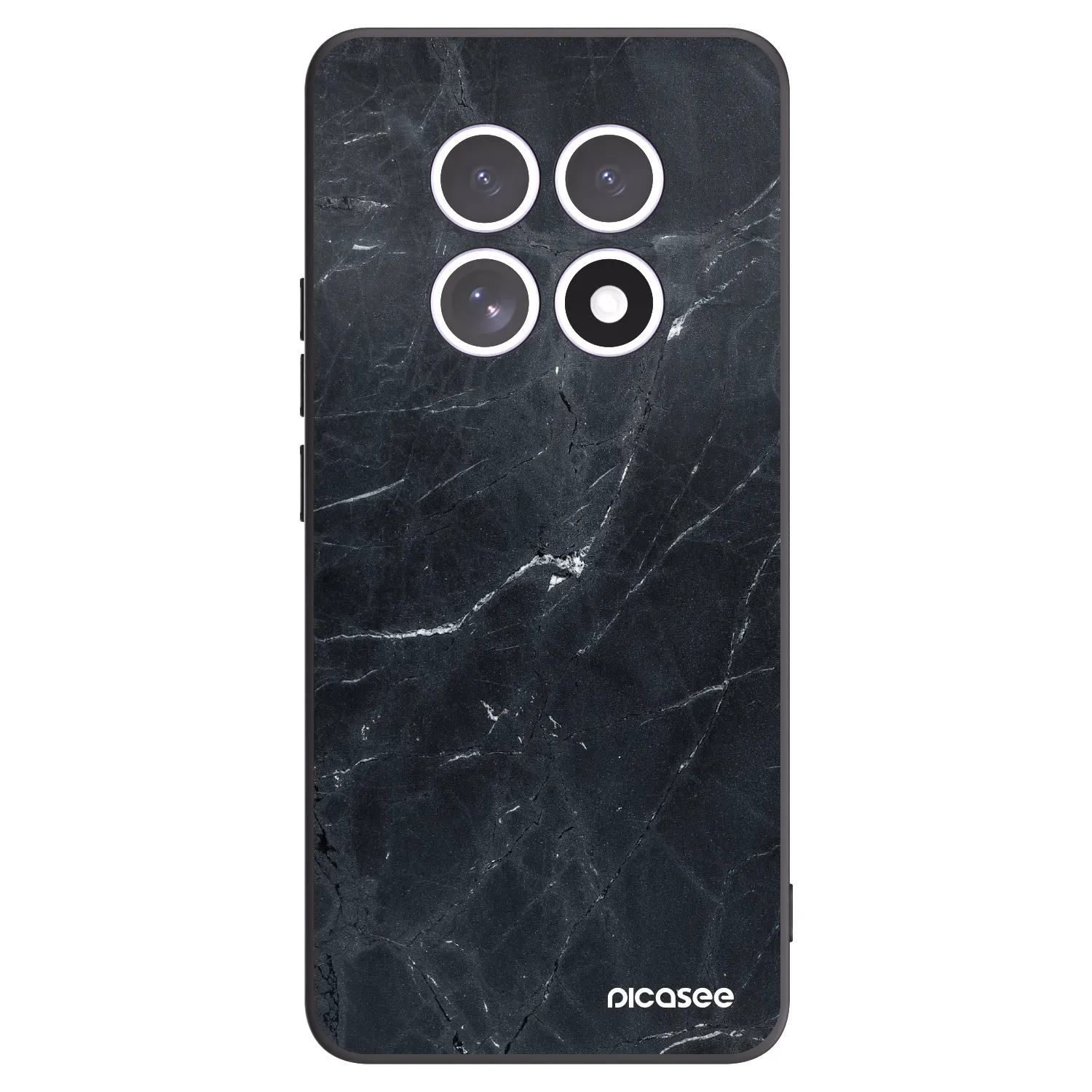 Picasee Μαύρη θήκη σιλικόνης για Xiaomi Redmi Note 15 - Black marble