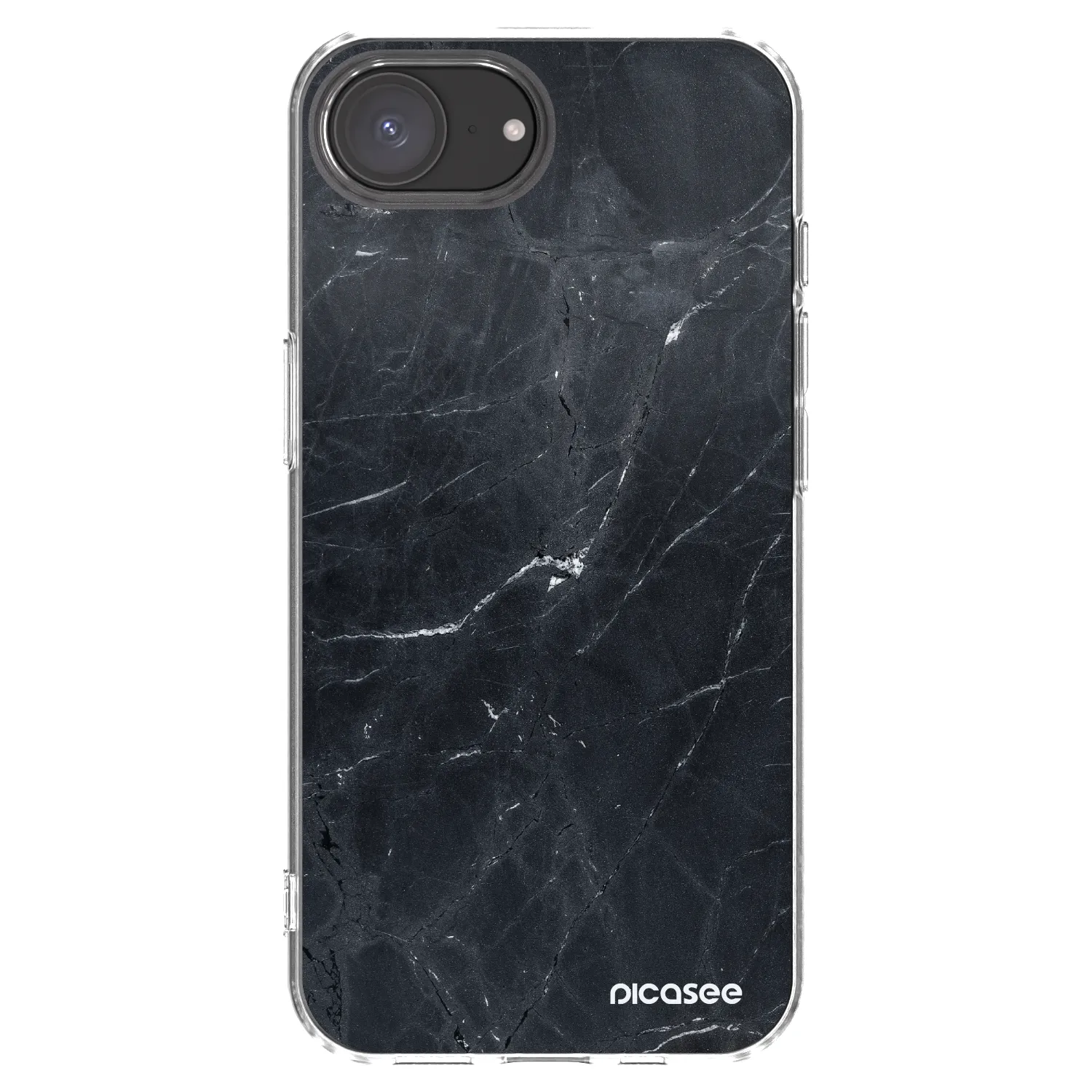 Picasee διαφανής θήκη σιλικόνης Apple iPhone 17e - Black marble