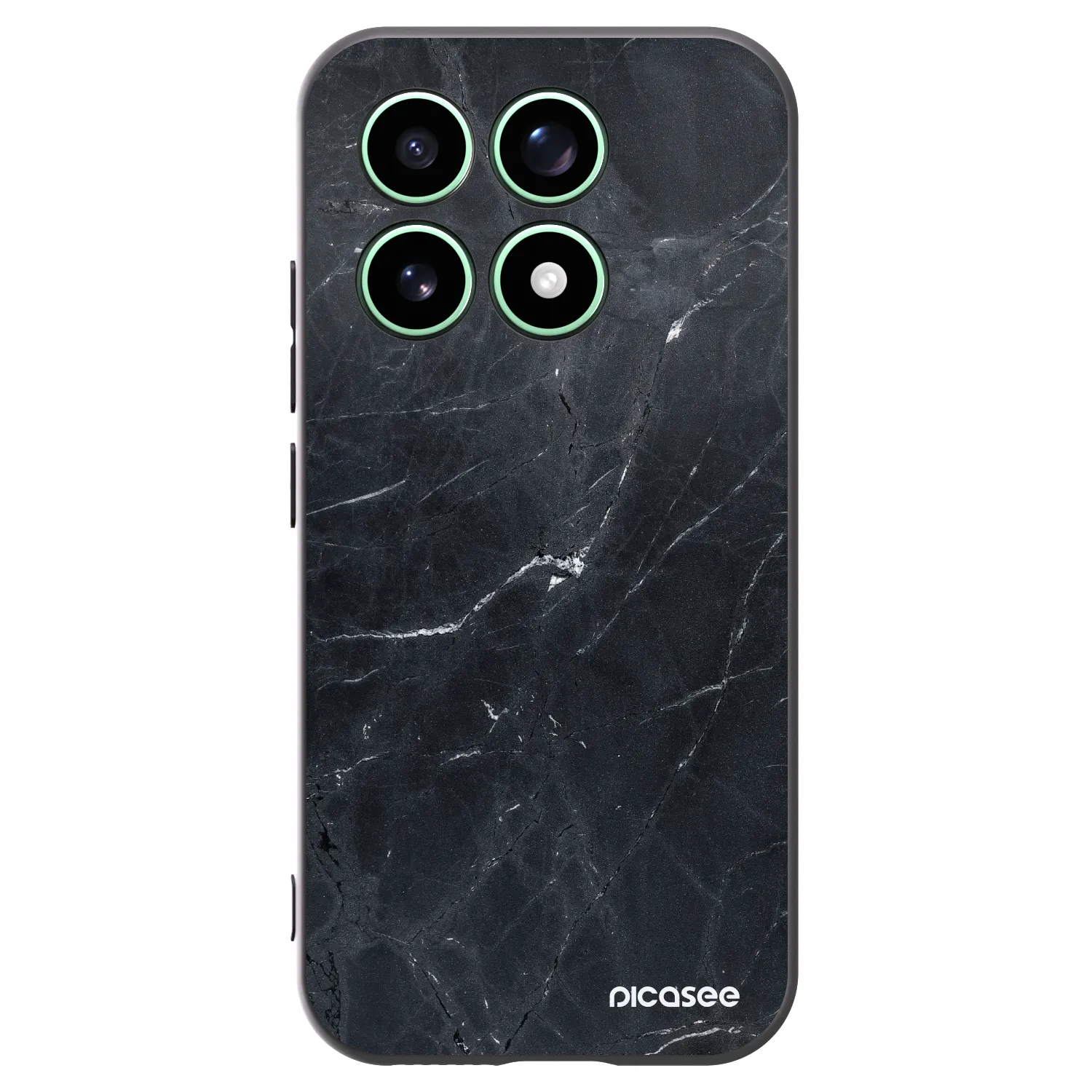 Picasee Μαύρη θήκη σιλικόνης για Xiaomi 17 - Black marble
