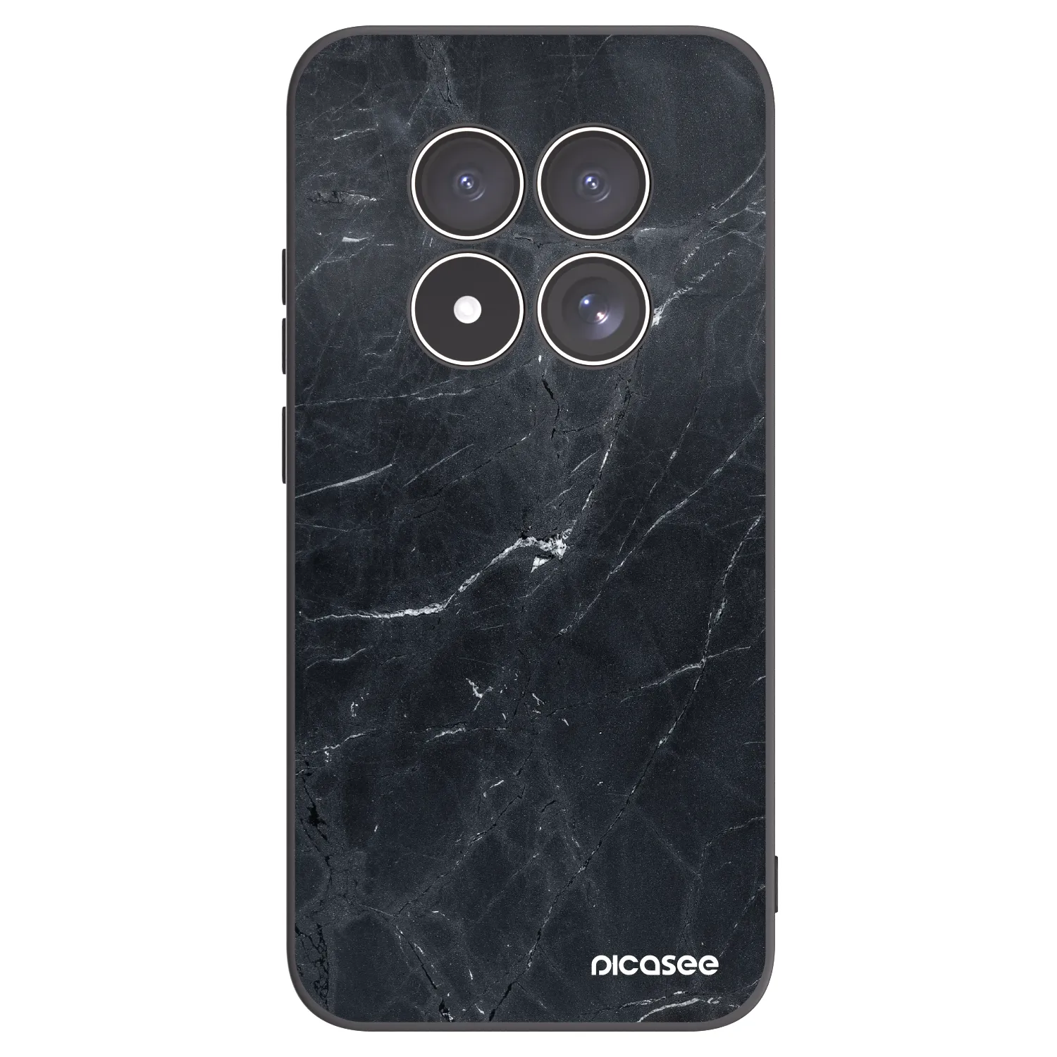 Picasee Μαύρη θήκη σιλικόνης για Xiaomi Redmi Note 15 Pro 5G - Black marble