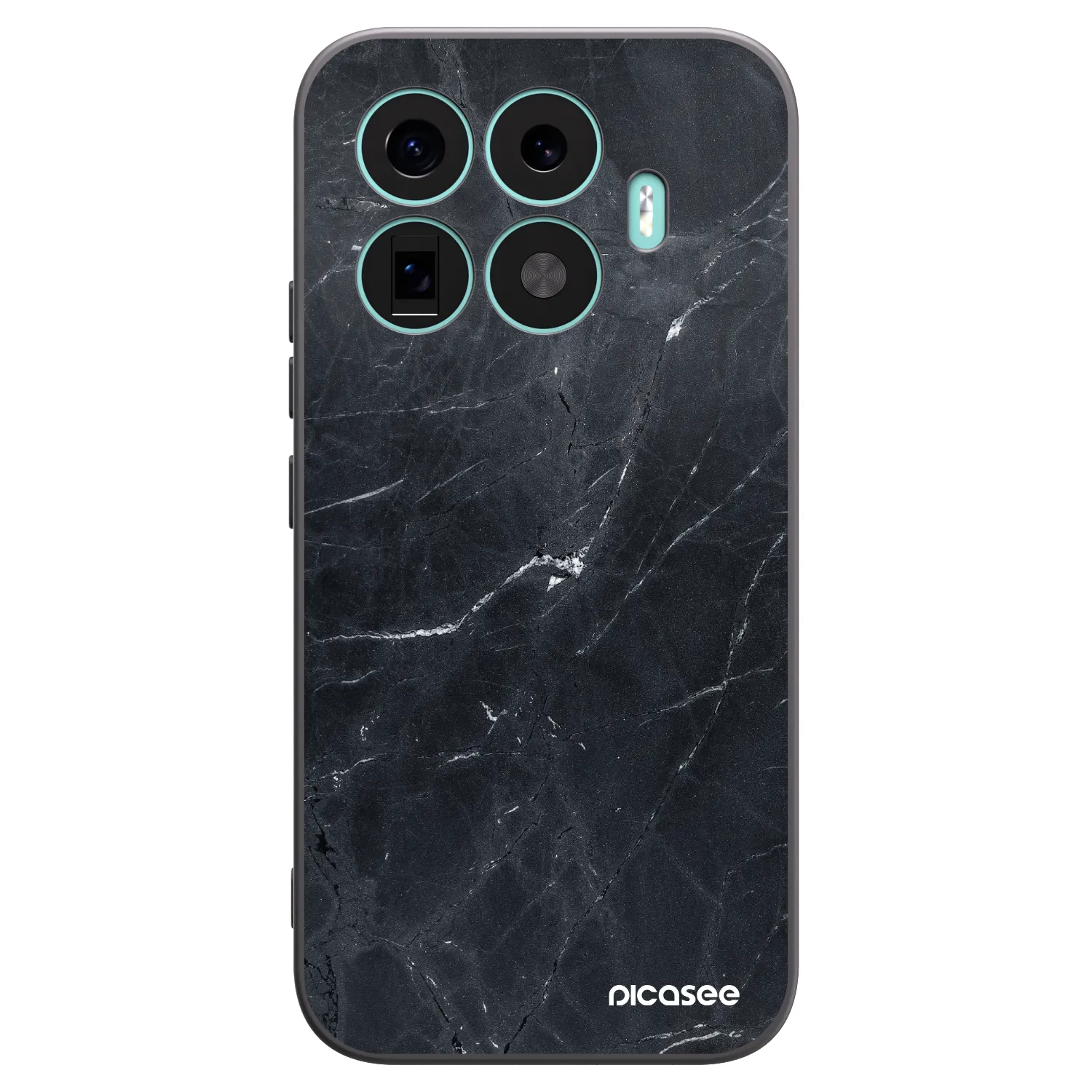Picasee Μαύρη θήκη σιλικόνης για Xiaomi 17T - Black marble