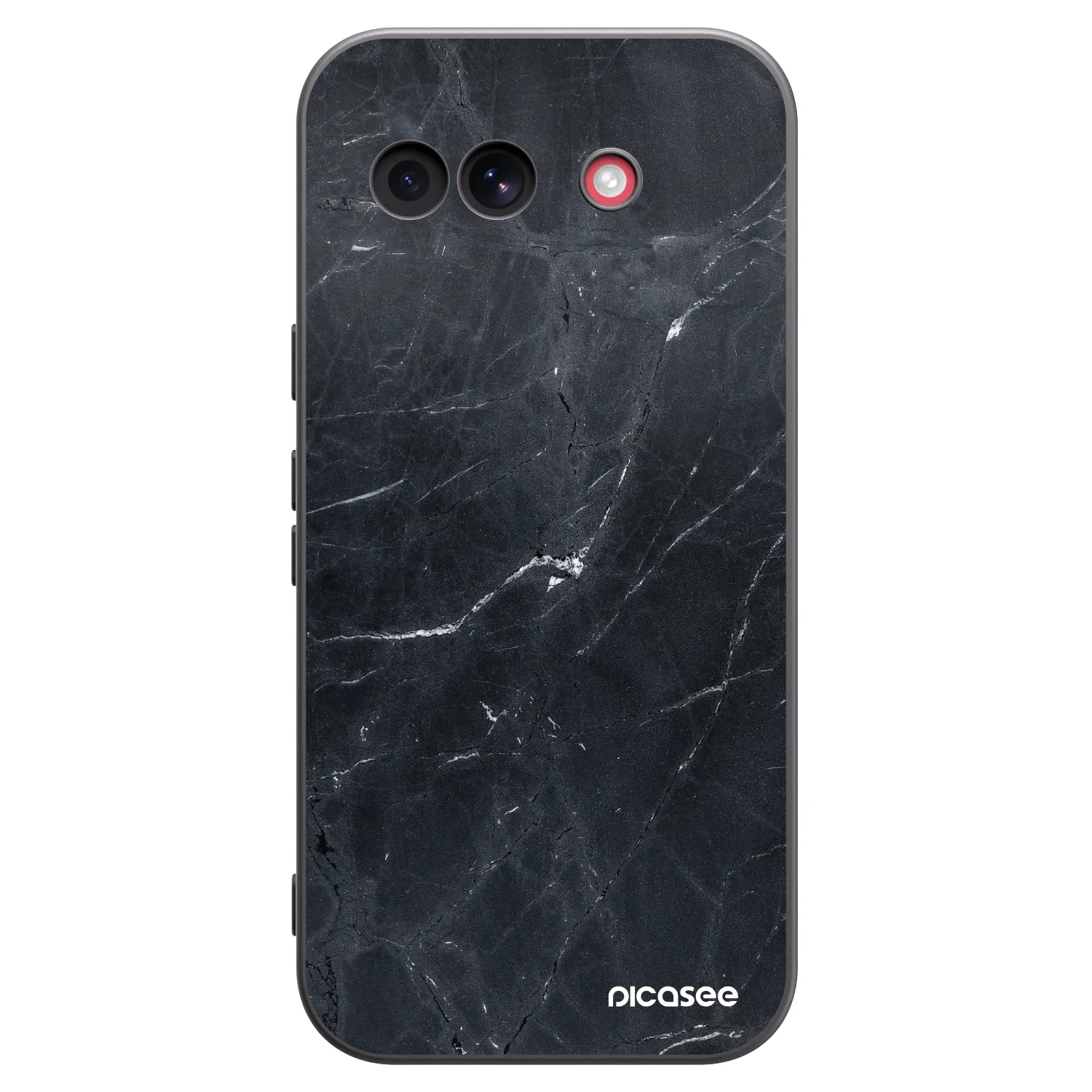 Picasee Μαύρη θήκη σιλικόνης για Google Pixel 10a - Black marble