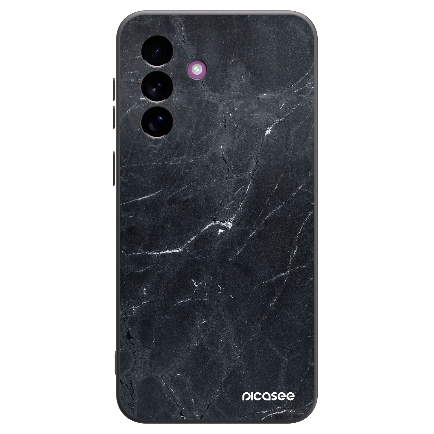 Picasee Μαύρη θήκη σιλικόνης για Samsung Galaxy A37 - Black marble