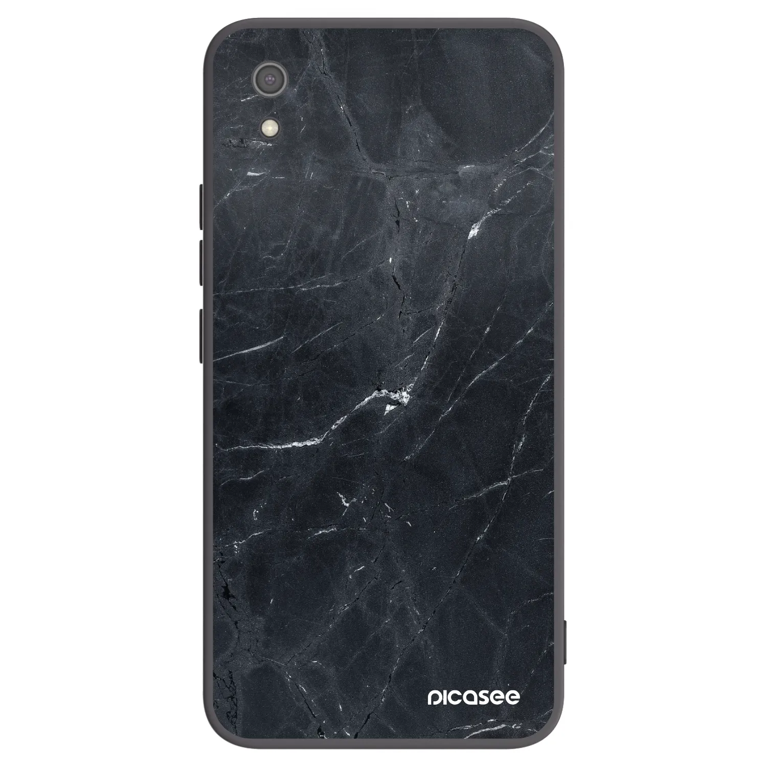 Picasee Μαύρη θήκη σιλικόνης για Xiaomi Redmi 7A - Black marble