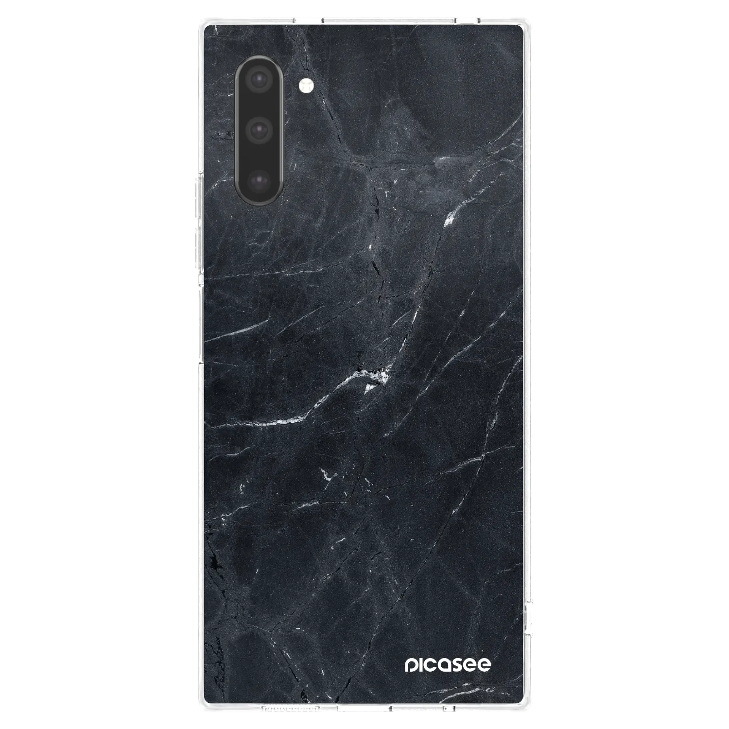 Picasee διαφανής θήκη σιλικόνης Samsung Galaxy Note 10 N970F - Black marble