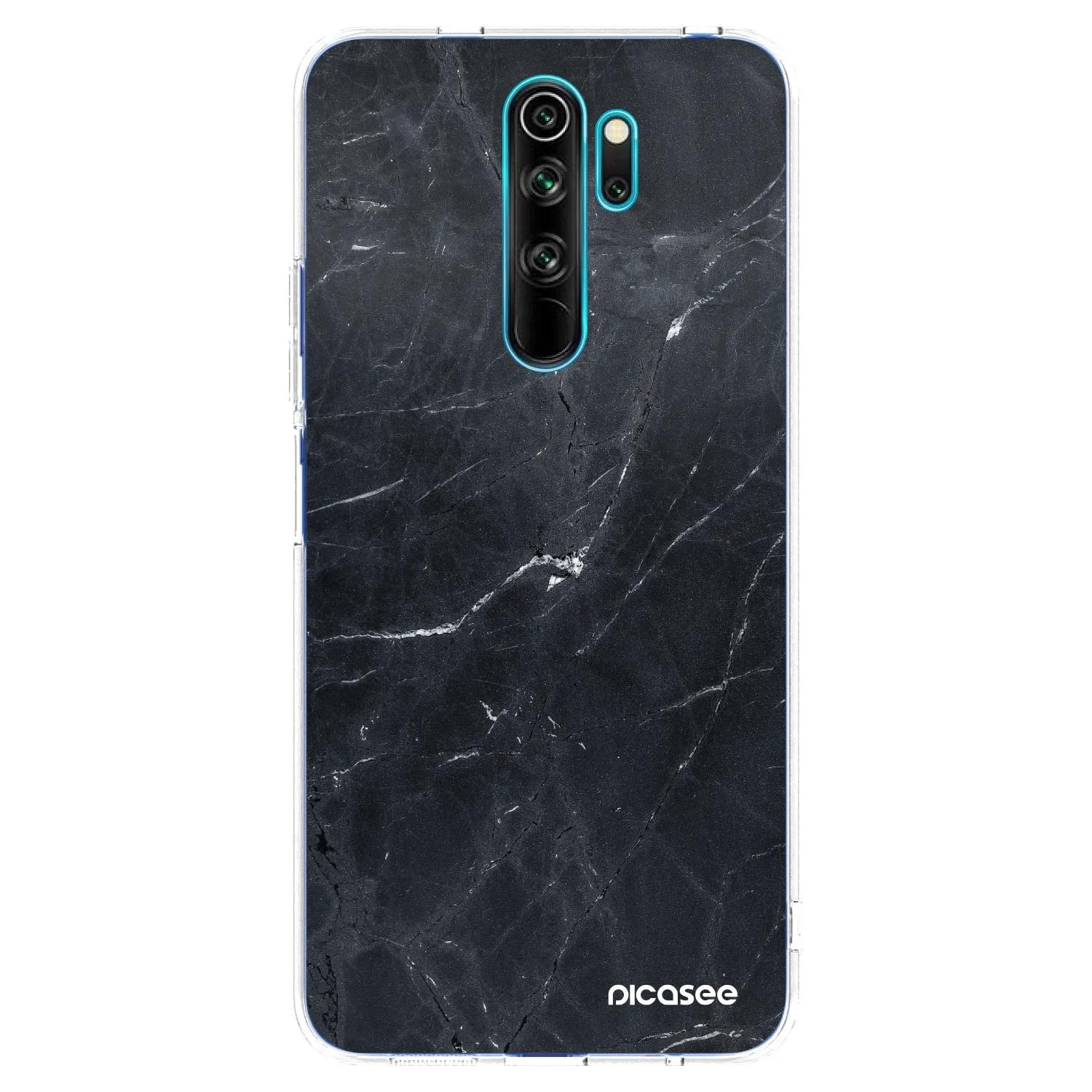Picasee διαφανής θήκη σιλικόνης Xiaomi Redmi Note 8 Pro - Black marble