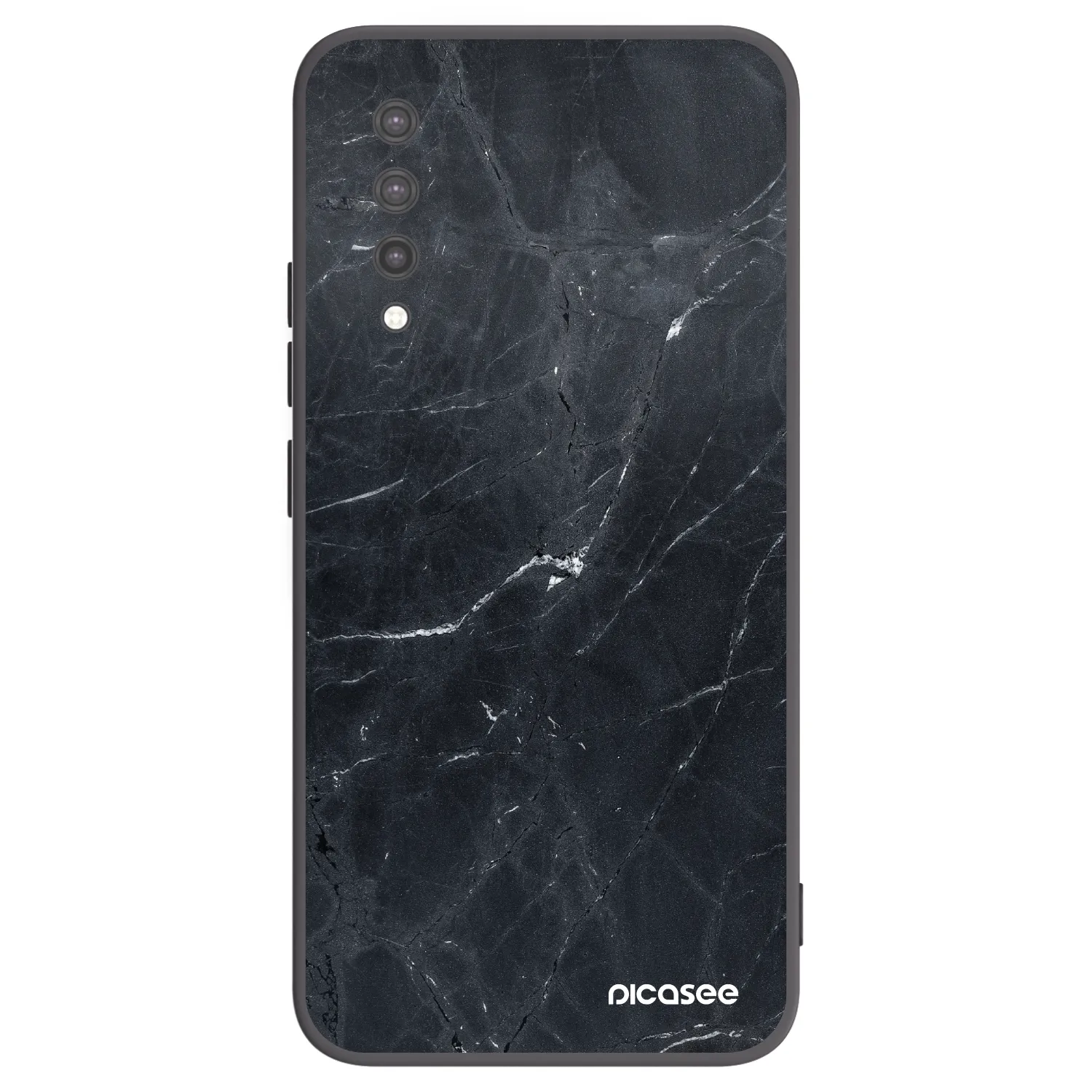 Picasee Μαύρη θήκη σιλικόνης για Xiaomi Mi 9 Lite - Black marble
