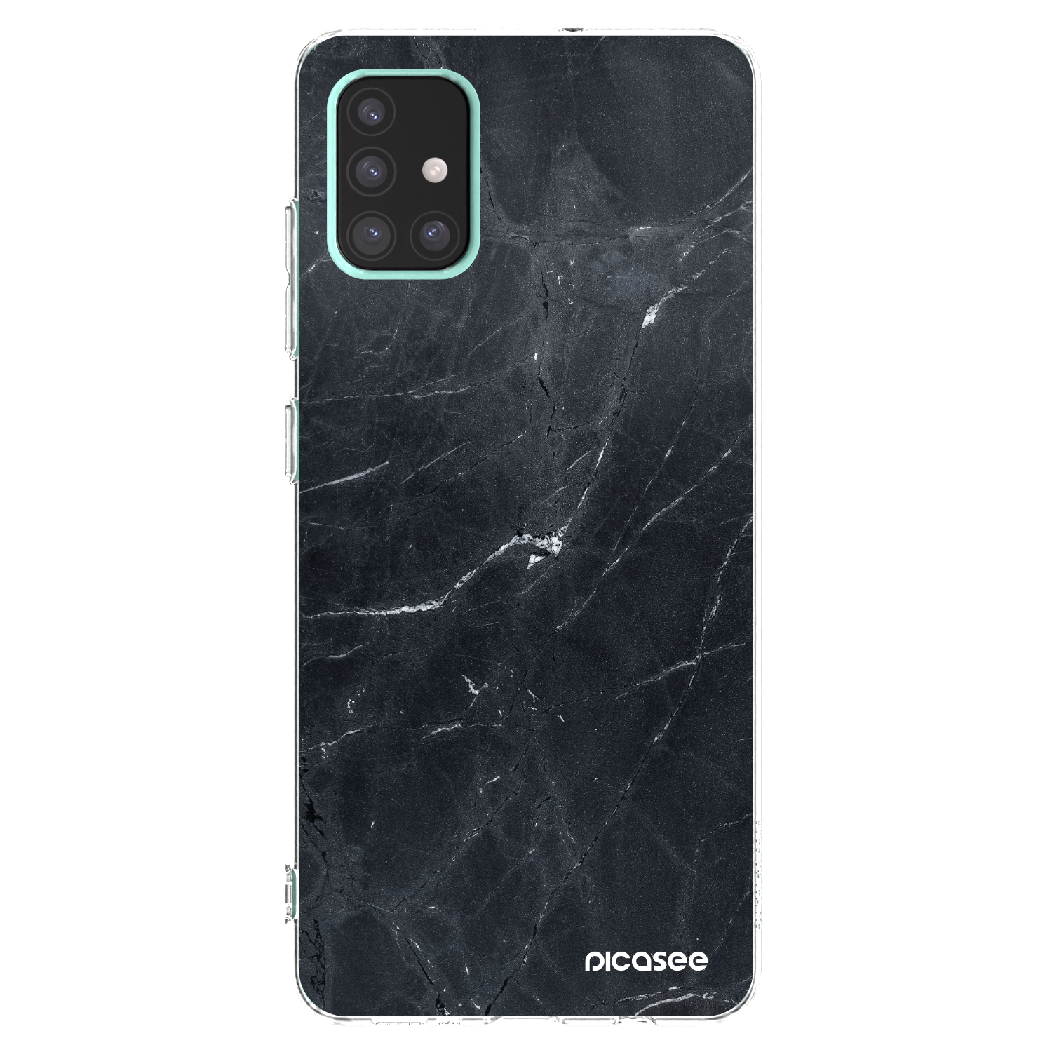 Picasee διαφανής θήκη σιλικόνης Samsung Galaxy A51 A515F - Black marble