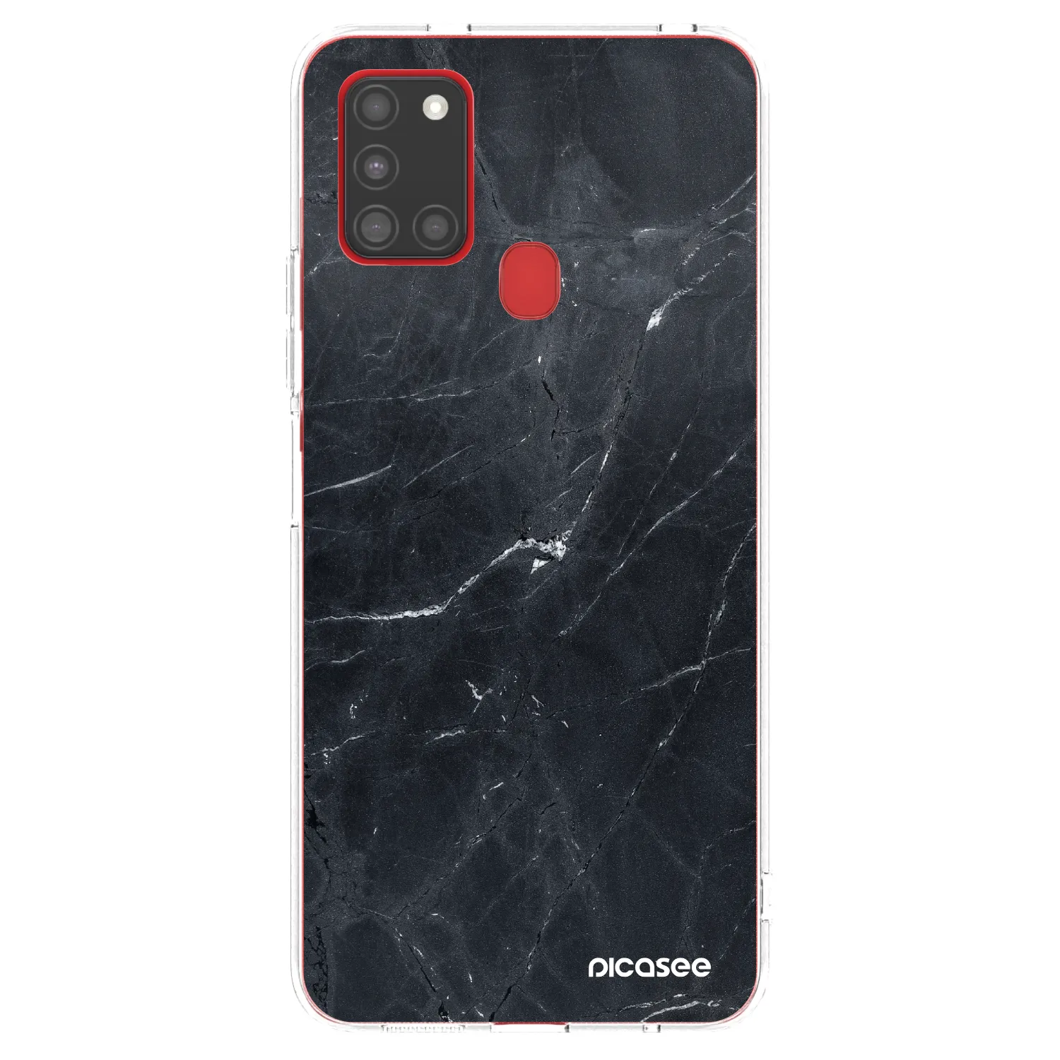 Picasee διαφανής θήκη σιλικόνης Samsung Galaxy A21s - Black marble