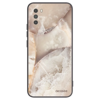 Picasee Μαύρη θήκη σιλικόνης για Xiaomi Poco M3 - Cream marble