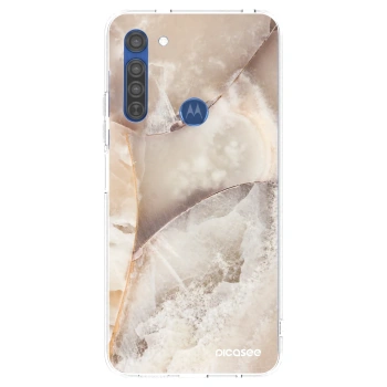 Θήκη για Motorola Moto G8 - Cream marble