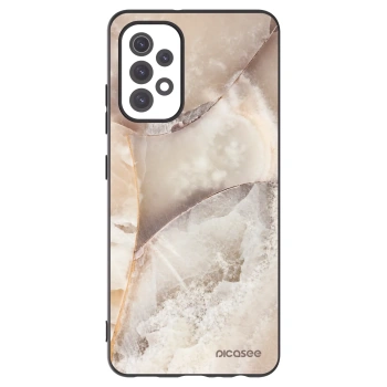 Picasee Μαύρη θήκη σιλικόνης για Samsung Galaxy A32 5G A326B - Cream marble
