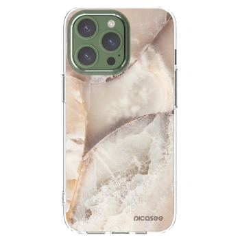 Picasee διαφανής θήκη σιλικόνης Apple iPhone 13 Pro - Cream marble