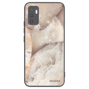 Picasee Μαύρη θήκη σιλικόνης για Xiaomi Redmi Note 10 5G - Cream marble