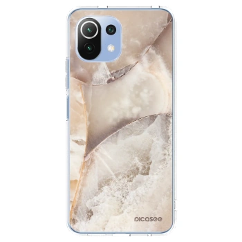Picasee διαφανής θήκη σιλικόνης Xiaomi 11 Lite 5G NE - Cream marble