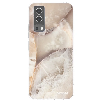Picasee διαφανής θήκη σιλικόνης Vivo Y72 5G - Cream marble