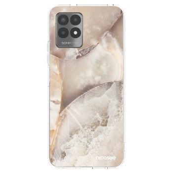 Picasee διαφανής θήκη σιλικόνης Realme 8i - Cream marble