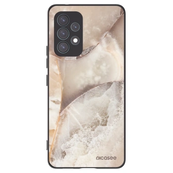 Picasee Μαύρη θήκη σιλικόνης για Samsung Galaxy A53 5G A536 - Cream marble
