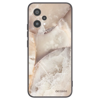 Picasee Μαύρη θήκη σιλικόνης για Realme 9 Pro 5G - Cream marble