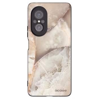 Picasee Μαύρη θήκη σιλικόνης για Huawei Nova 9 SE - Cream marble