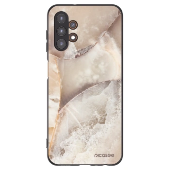 Picasee Μαύρη θήκη σιλικόνης για Samsung Galaxy A13 4G A135 - Cream marble