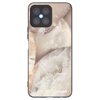 Picasee Μαύρη θήκη σιλικόνης για Honor X8 4G - Cream marble