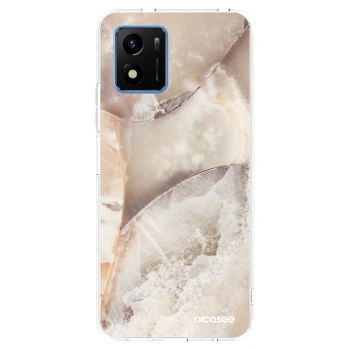 Picasee διαφανής θήκη σιλικόνης Vivo Y01 - Cream marble