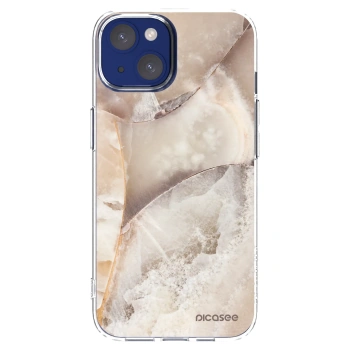 Picasee διαφανής θήκη σιλικόνης Apple iPhone 14 - Cream marble