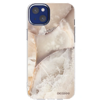 Picasee διαφανής θήκη σιλικόνης Apple iPhone 14 Plus - Cream marble