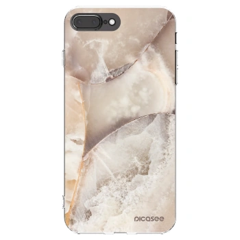Picasee διαφανής θήκη σιλικόνης Apple iPhone 8 Plus - Cream marble