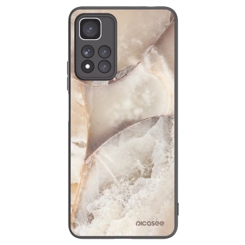 Picasee Μαύρη θήκη σιλικόνης για Xiaomi Redmi Note 11 Pro+ 5G - Cream marble